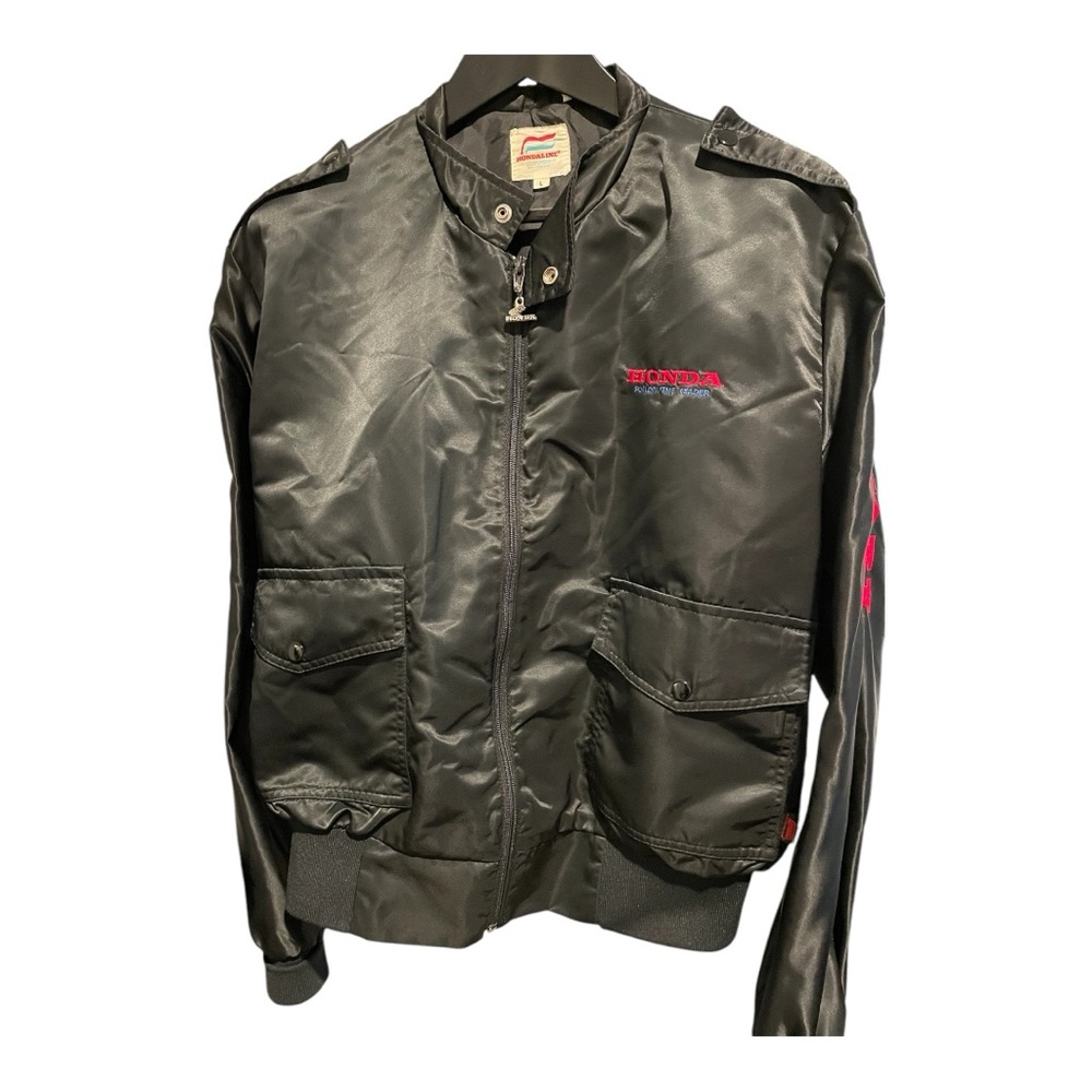 Black Retro Vintage Honda Jacket